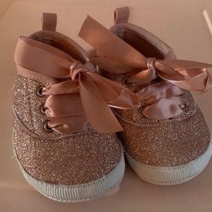 Glitter infant walker tennis shoes